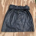 Haute Monde S Faux Leather Belted Mini Skirt in Black Small Biker Goth Summer Photo 0