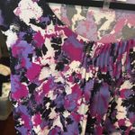 Jones Studio  Abstract Print Top Blouse Purple Black White‎ 3X Photo 2