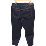 Lands' End  Womens Denim Double Button Straight Jeans‎ Blue Size 20W NWT Photo 2