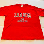 Fruit of the Loom LONDON‎ ENGLAND red Women’s extra large XL shirt Photo 0