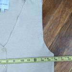 Pink Rose  Cream Button-Up Vest Size Small Photo 5