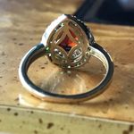 Natural Citrine Chrome Diopside Sterling Silver Yellow Gold Vermeil Ring Size 6 Red Photo 6