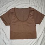 Aerie OFFLINE Cropped Pinstripe Top Photo 0