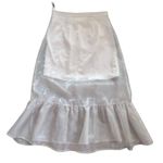 Anthropologie Sheer Beige Organza Maxi Length Skirt Size 8 Photo 11