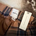 Maeve ANTHROPOLOGIE The Avery Elastic-Back Trousers Tan Plaid Size Small NWT Photo 4