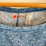 Zella  Wide Neck Long Sleeve Fleeced Lined Crop Top. Size Medium. Photo 3