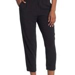 Madewell  - Dolphin Hem Track Trousers Black Casual Pants Sz M Photo 0