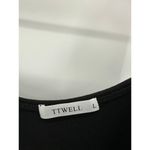 TTWELL Bodysuit Women LARGE Black Cotton Spandex Blend Stretch Sleeveless Photo 3