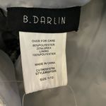 B Darlin NWT B. Darlin Juniors A Line Dress Sleeveless Shimmering Metallic Silver & Blac Photo 8