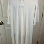 Vintage Amanda Stewart Nightgown Ivory Short Sleeve Lace Trim NWT Photo 5