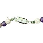 Vintage Beaded Necklaces White Blue Purple Green Blue Bangle Bracelet 4 Pieces Photo 5