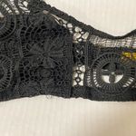 Black crochet bra size medium Photo 3