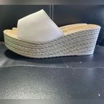 Fashion White Wedge Sandals Size 42/10US Photo 5