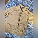 Oleg Cassini Weekend Cargo Style Khaki Jacket Large Photo 7