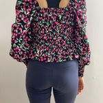 Topshop cherry print smocked long sleeve Photo 3