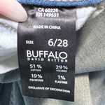 Buffalo David Bitton  Jess Light Wash RIP & REPAIR MID-RISE SKINNY 6/28 Photo 4