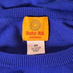 Ruby Rd. Royal Blue Embellished Sweater Size 3X Photo 2