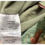 Adelyn Rae Velvet Floral Romper Women's Small Plunge‎ Front  Long Sleeve Green Photo 6