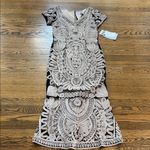 JS Collections  NWT Soutache Embroidered midi trumpet Dress,6, special occasions Photo 1
