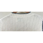 VTG 70s Bernie’s Brood Cream Knit Sweater Vest Womens Size Small Preppy Academia Photo 3