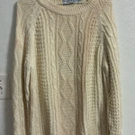 Forenza Vintage  Cream Cable Knit Sweater S ( see measurements) Photo 0