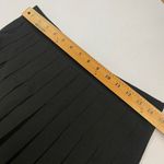 Romwe Bear Embroidery Pleated Black Mini Skirt Women's Medium Y2K Dark Academia Photo 2