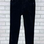 AG Adriano Goldschmied AG The Stevie Ankle Slim Straight Leg Velvet Dark Charcoal Jeans Size 29 Photo 2