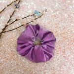 Electric Purple Metallic Jumbo Oversized XXL Scrunchie Photo 0