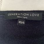Generation Love  Black Pullover Wool Blend Sweater S/XS Textured Sleeves High Low Photo 5