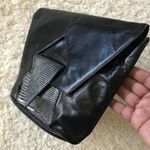 Vintage Sidonie Larizzi Clutch Bag Italian Fine Leather Black Silver 80s Italy Photo 3