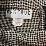 Rampage  Skirt Y2K Womens 11 Houndstooth Preppy Black Tan‎ Academia Made USA VTG Photo 2
