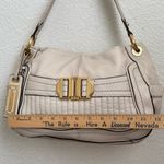 B Makowsky B. MAKOWSKY Beige Cream 100% Genuine Leather Hobo Purse Shoulder Bag Photo 10