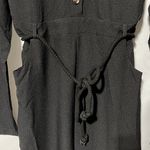 Area Stars New Long Sleeve Button Front Belted Jumpsuit Bella Black Size XS Photo 6