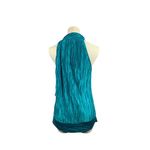 Heart soul Womens Turquoise Sleeveless Halter Neck Top L Polyester Photo 5