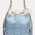 Coach Field Bucket Bag In Signature Chambray c4693 Photo 0
