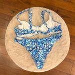 Bright Swimwear  Blue floral bikini set  Photo 1