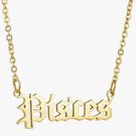 Zodiac  Necklace, Horoscope Birth Star Sign Letter Astrology Constellation Photo 0