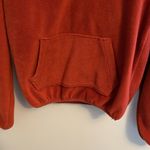 Hippie Rose  3/4 zip fleece‎ jacket. Burnt Orange. Size Small Photo 2