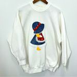 Unique Vintage Vintage 1990s Praire Girl Cute Basketball Sports Fan Grandma Cartoon Crewneck XL Photo 0
