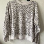 Victoria's Secret Victoria’s Secret Gray Cheetah Sweatshirt Size S Photo 0