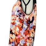 Simply Vera, Vera Wang Simply Vera Vera Wang Large Top Floral Sleeveless V-Neck Stretch Hi-Low Hemline Photo 4