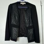 Boston Proper  Black Leather Jacket Photo 0