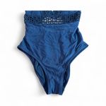 Apt. 9  Scalloped V-Neck Cutout Appliqué One-Piece Swimsuit Black M Photo 1