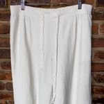Coldwater Creek Beige Cream Natural Fit Silk Linen Pants Women's Size XL Photo 1