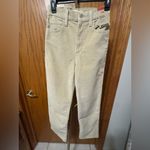 Levi's  Womens Corduroy Ribcage Straight Ankle Zip Jeans size 26x27 NWT Photo 3
