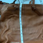 Banana Republic  Women’s Brown Leather Knit Handle Tote w/ wallet insert Bag 🔴 Photo 8