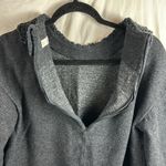 Asie Womens Sweater Charcoal Crotchet Collar Gray Size undefined Photo 8