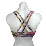Lululemon Multicolor Yellow Tie Dye Marble Criss Cross Sports Bra Crop Top S Photo 3