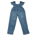 Pilcro and the Letterpress Anthropologie Jumpsuit Womens 4 Petite Denim Button Photo 2