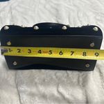 Kate Spade New York Small Women's Black Velvet Pearl-Embellished Top Handle Bag Photo 11